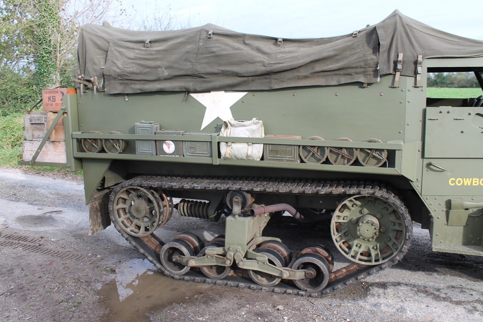 M3 Halftrack Combat Rims White M3 Half-Track -Sold - Military classic vehicles